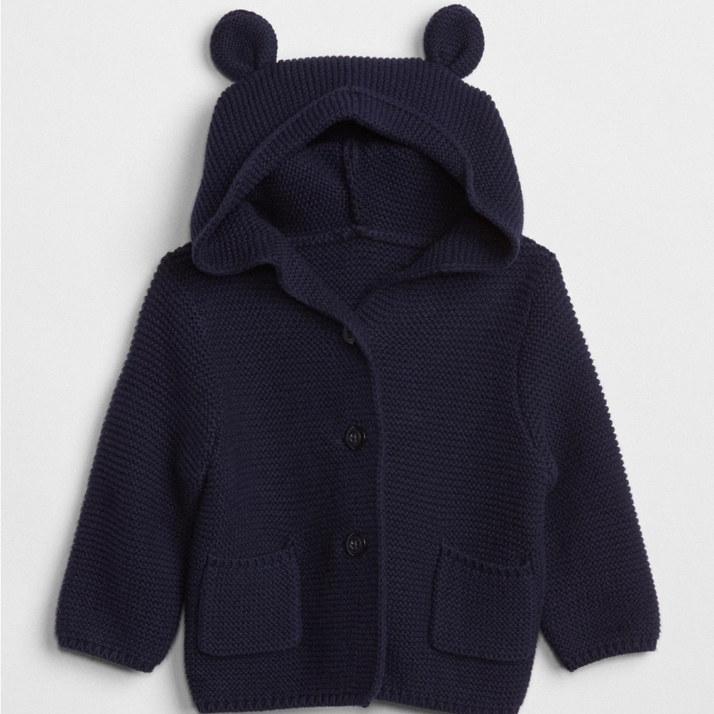 Baby Gap - Baby Brannan Bear sweater, Navy, 12-18 mos, EUC